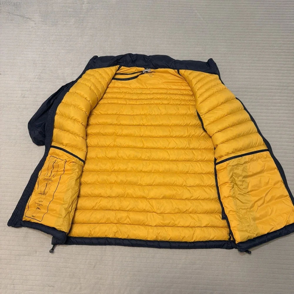 Solaris Blue Natural Down Duck Down Puffer Vest Size Large